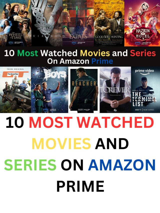 10 MOST WATCHED MOVIES AND SERIES ON AMAZON PRIME